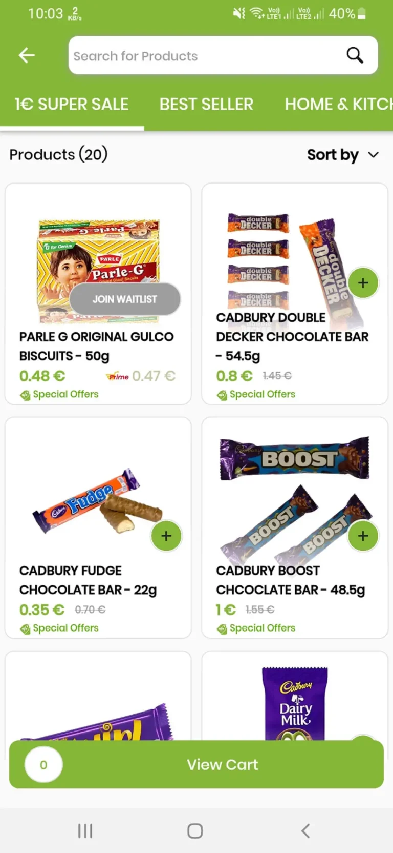 Category Menu