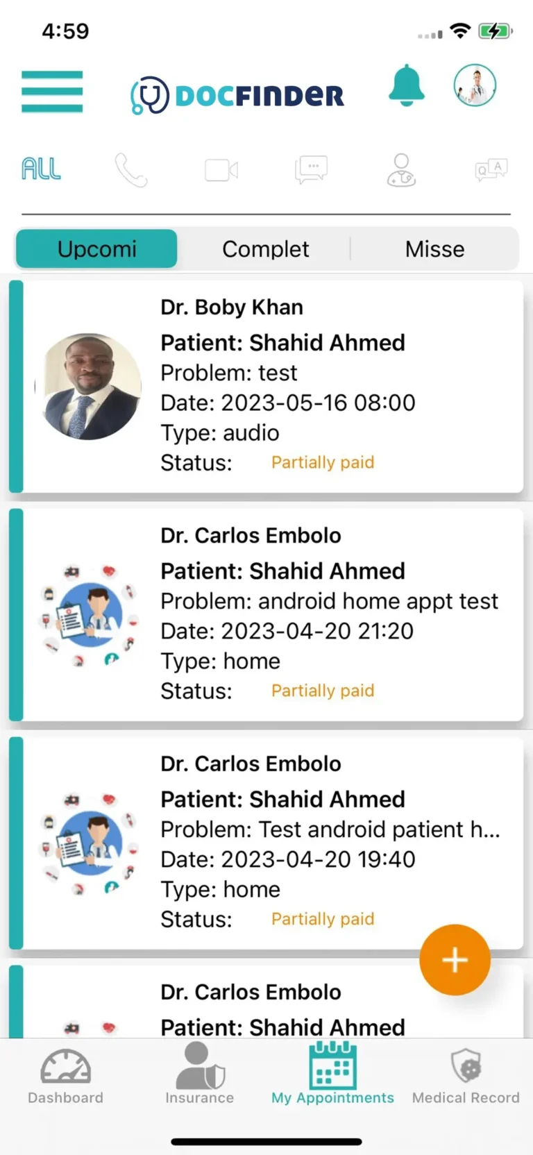 My Appointments