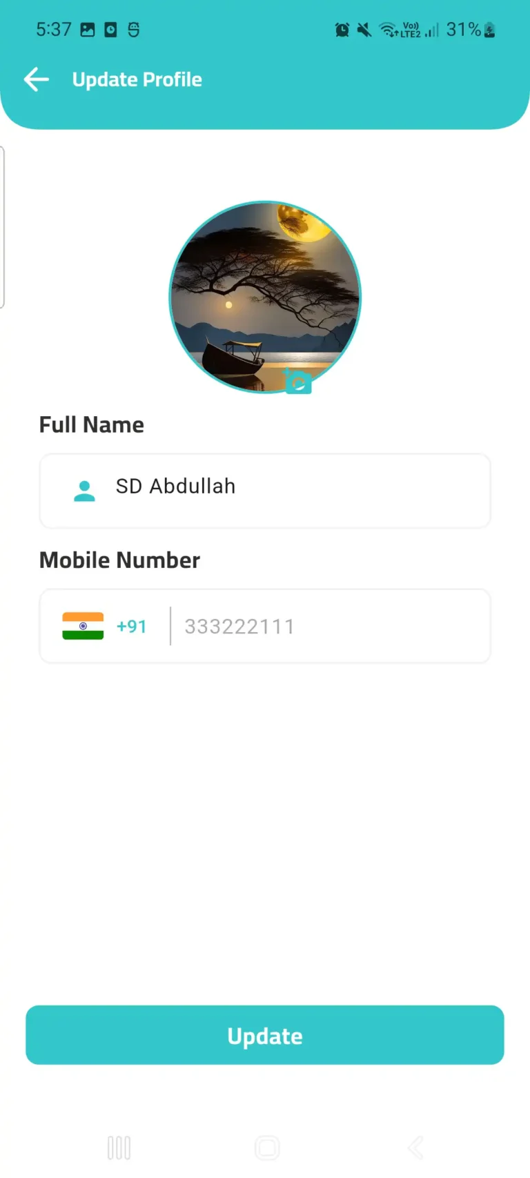 Update profile