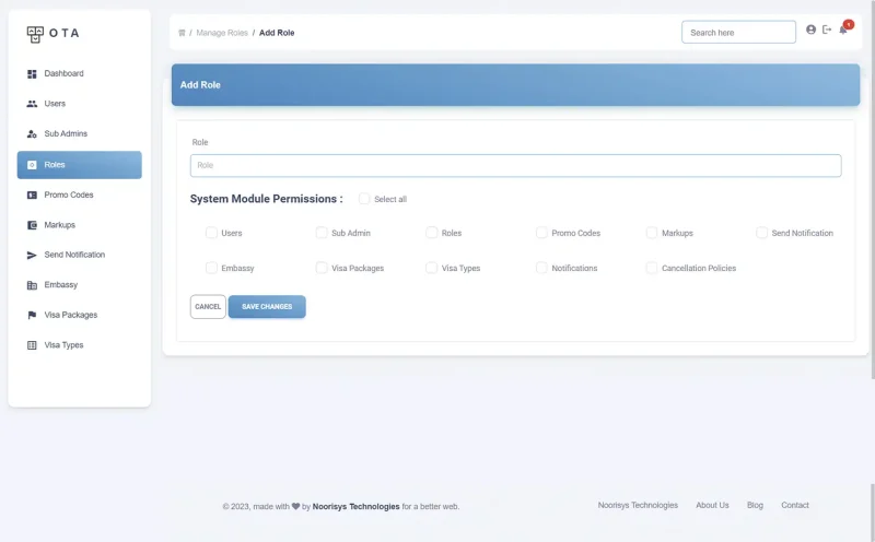 Add Sub Admin